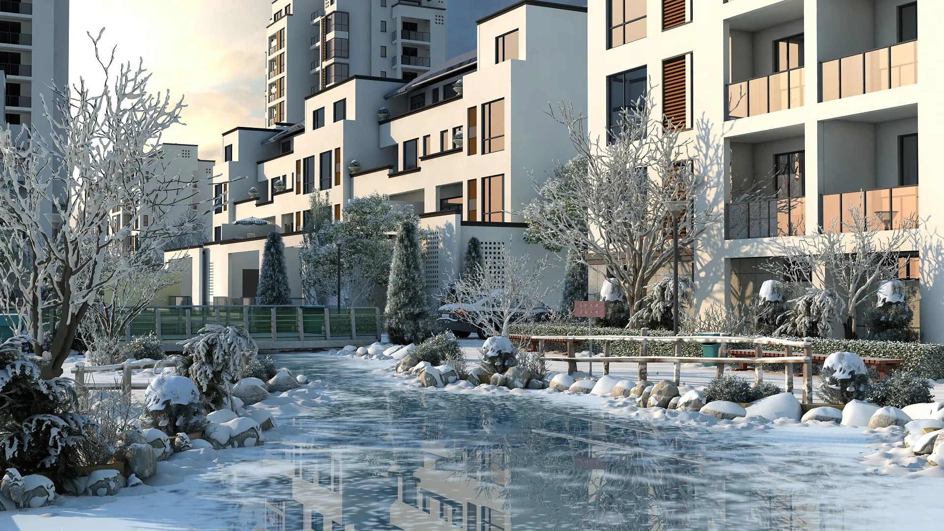Urban architecture 3D Model .c4d .max .obj .3ds .fbx .stl .blend 