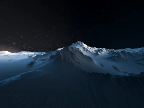 Glacier 3D Model