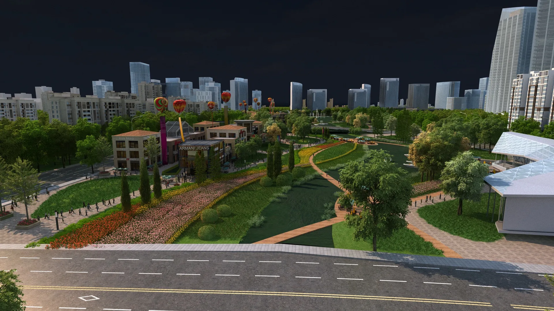 Urban architecture 3D Model .c4d .max .obj .3ds .fbx .stl .blend 