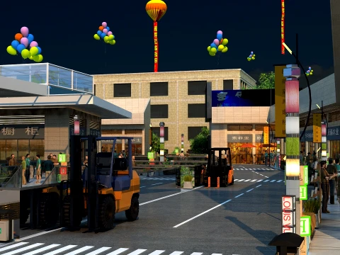 Urban architecture 3D Model