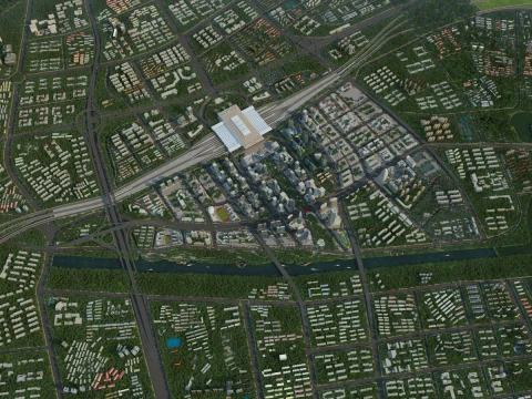 Arquitetura urbana Modelo 3D