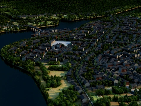 Starożytne miasto Model 3D