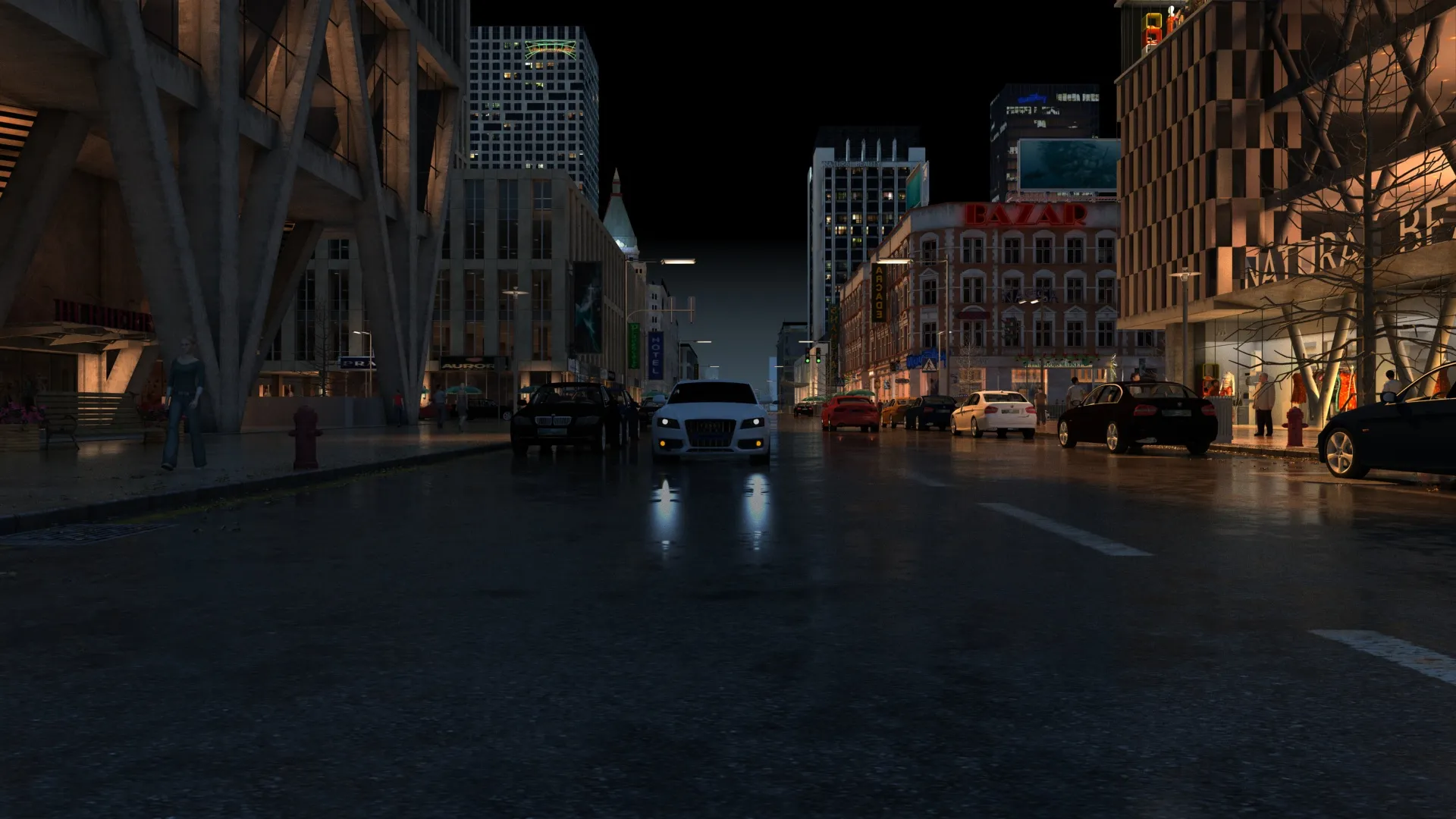 Urban architecture 3D Model .c4d .max .obj .3ds .fbx .stl .blend 