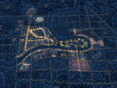 Urban greening 3D Model