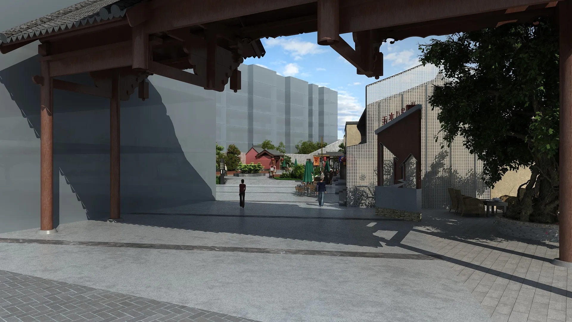Urban architecture 3D Model .c4d .max .obj .3ds .fbx .stl .blend 