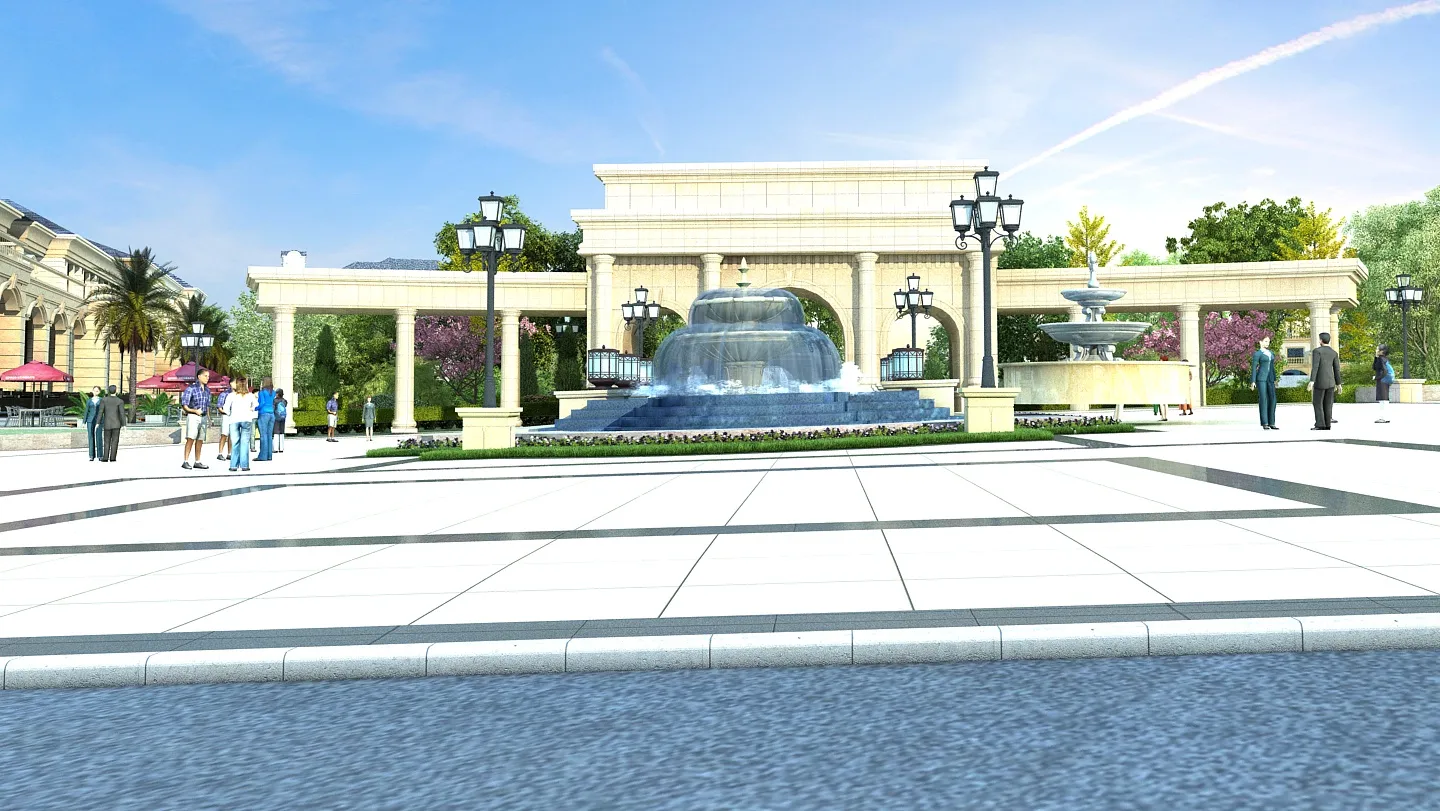 Urban architecture 3D Model .c4d .max .obj .3ds .fbx .stl .blend 
