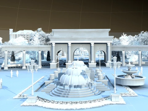 Urban architecture 3D Model