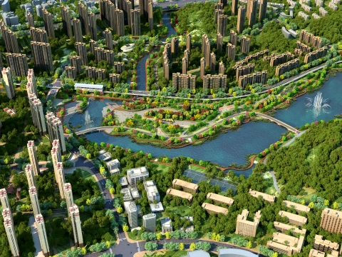 Urban architecture 3D Model