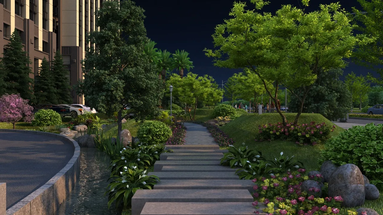 Urban architecture 3D Model .c4d .max .obj .3ds .fbx .stl .blend 