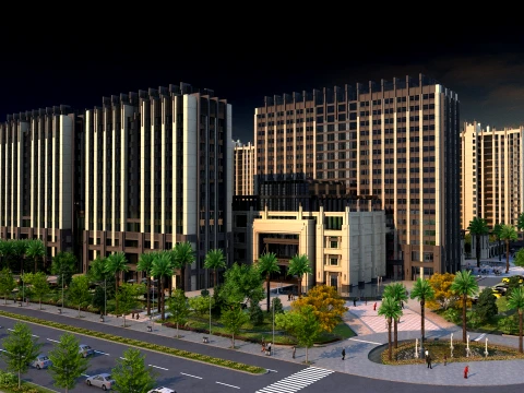 Urban architecture 3D Model