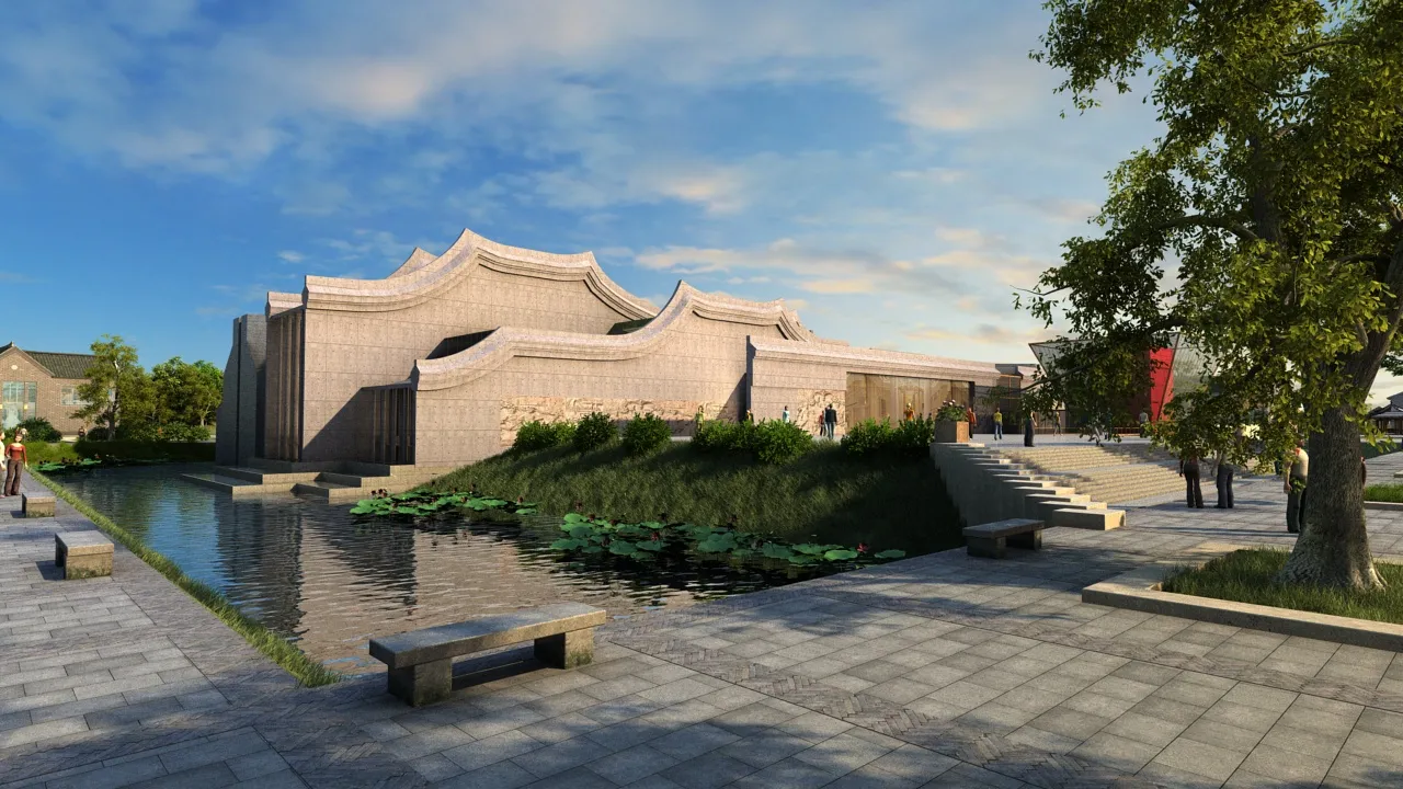 Ancient town 3D Model .c4d .max .obj .3ds .fbx .stl .blend 