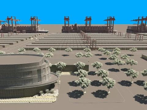 Port 3D Model