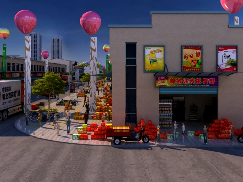 Urban architecture 3D Model