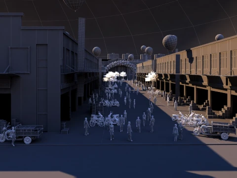 Urban architecture 3D Model