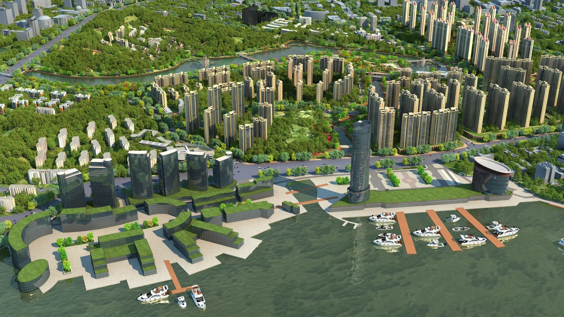 Urban architecture 3D Model .c4d .max .obj .3ds .fbx .stl .blend 