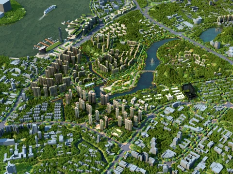 Urban architecture 3D Model