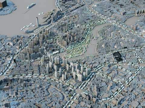 Urban architecture 3D Model
