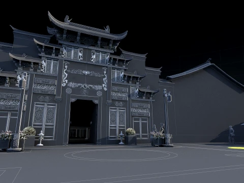 Ancient town 3D Model
