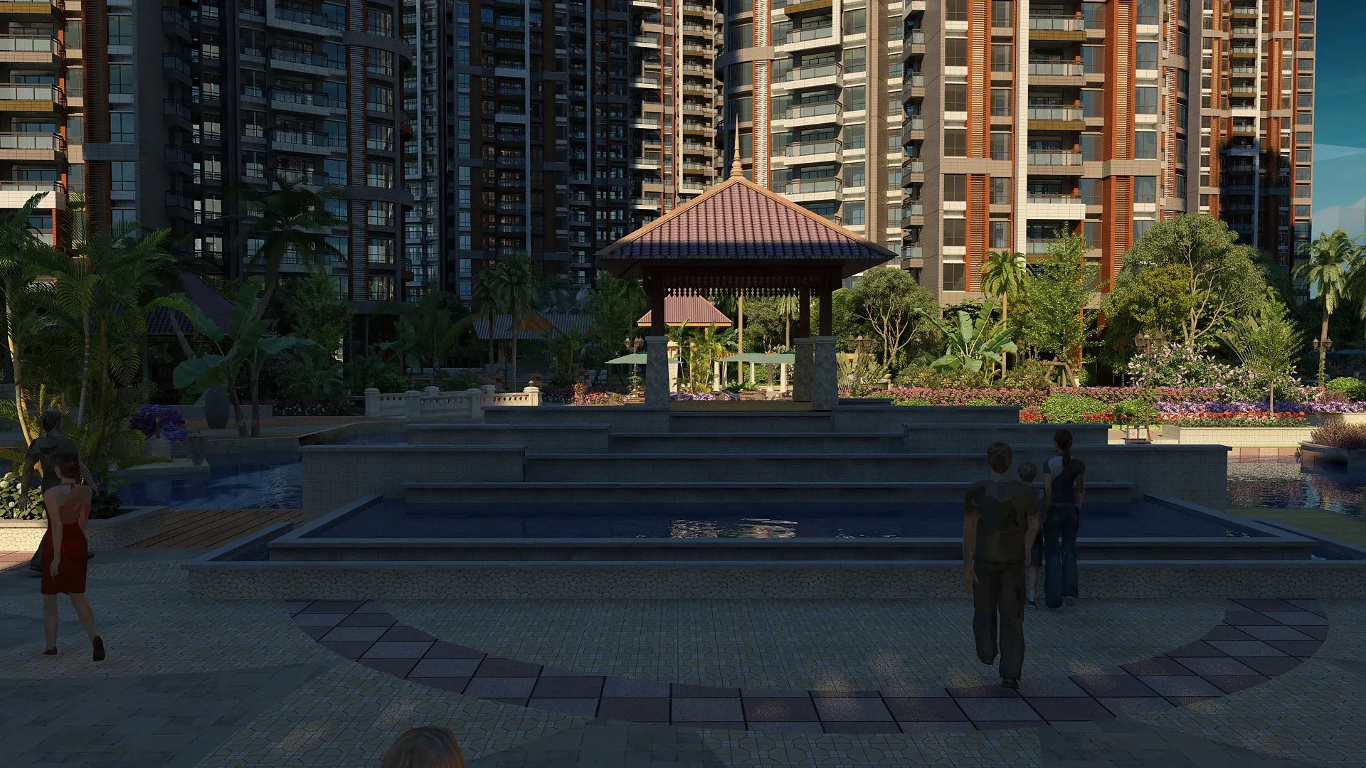 Urban architecture 3D Model .c4d .max .obj .3ds .fbx .stl .blend 