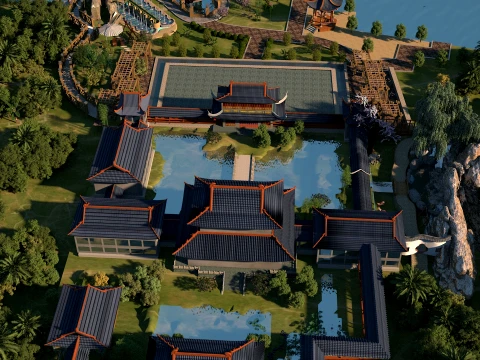 寺 3Dモデル