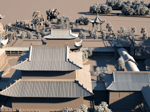 Temple 3D Model