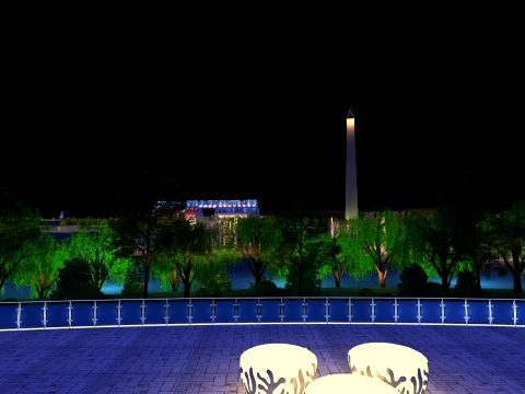 City nightscape 3D Model