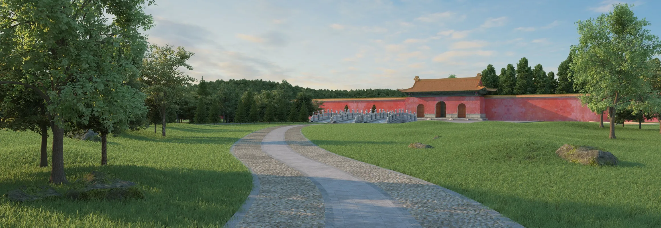 Temple 3D Model .c4d .max .obj .3ds .fbx .stl .blend 