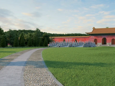 Temple 3D Model