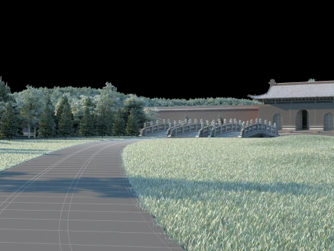 Temple 3D Model
