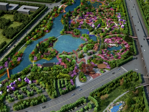City park 3D Model