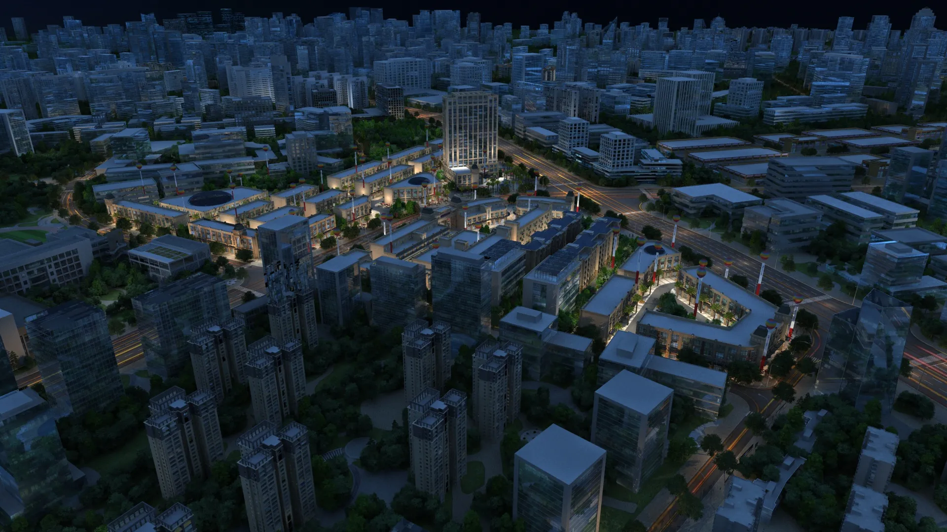 Urban architecture 3D Model .c4d .max .obj .3ds .fbx .stl .blend 