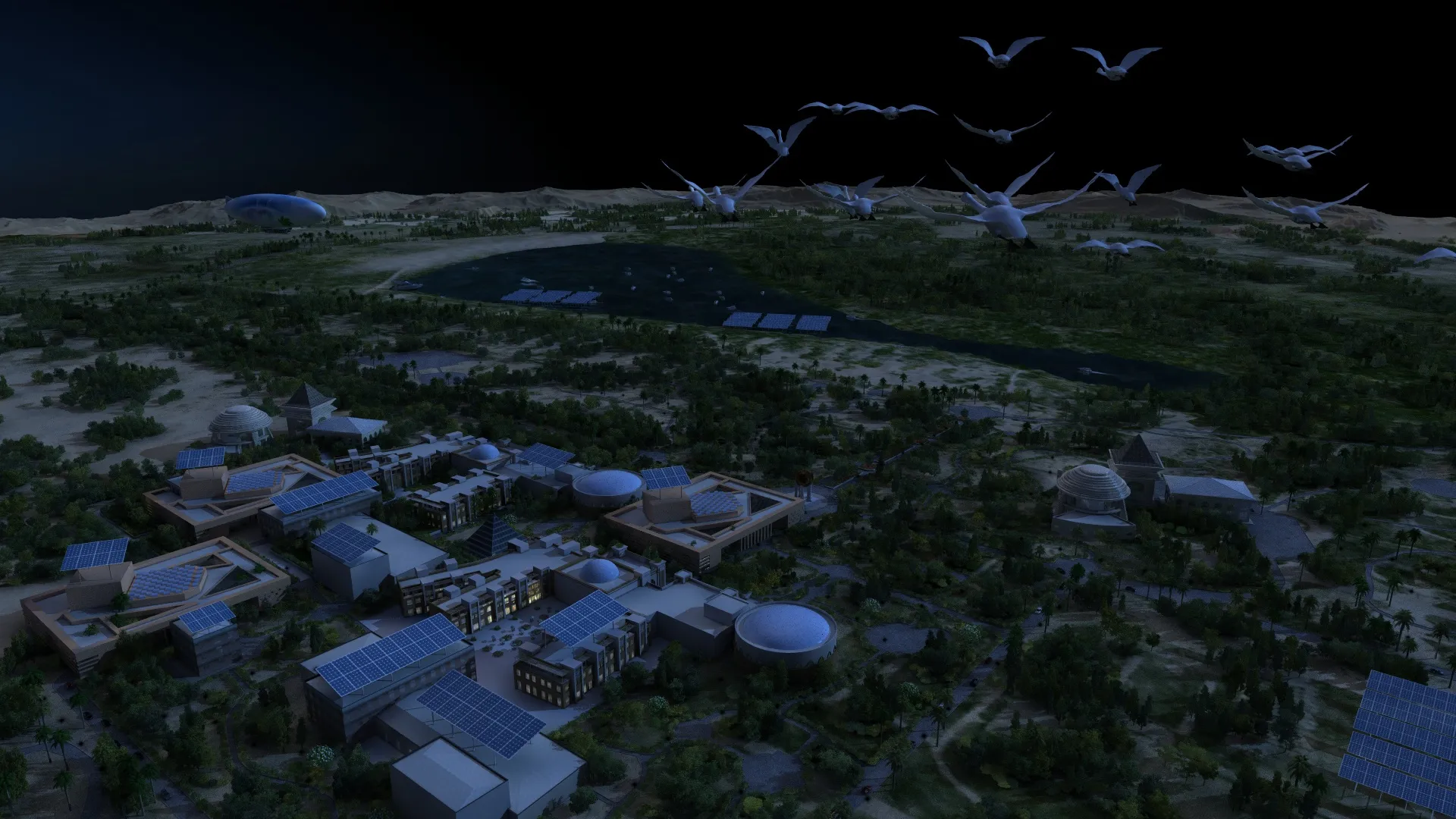 Desert architecture 3D Model .c4d .max .obj .3ds .fbx .stl .blend 