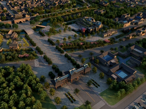 Ancient town 3D Model