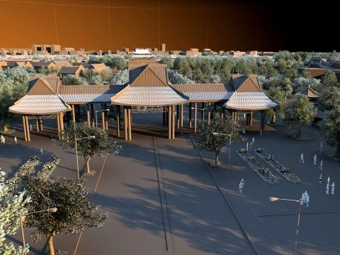 Ancient town 3D Model