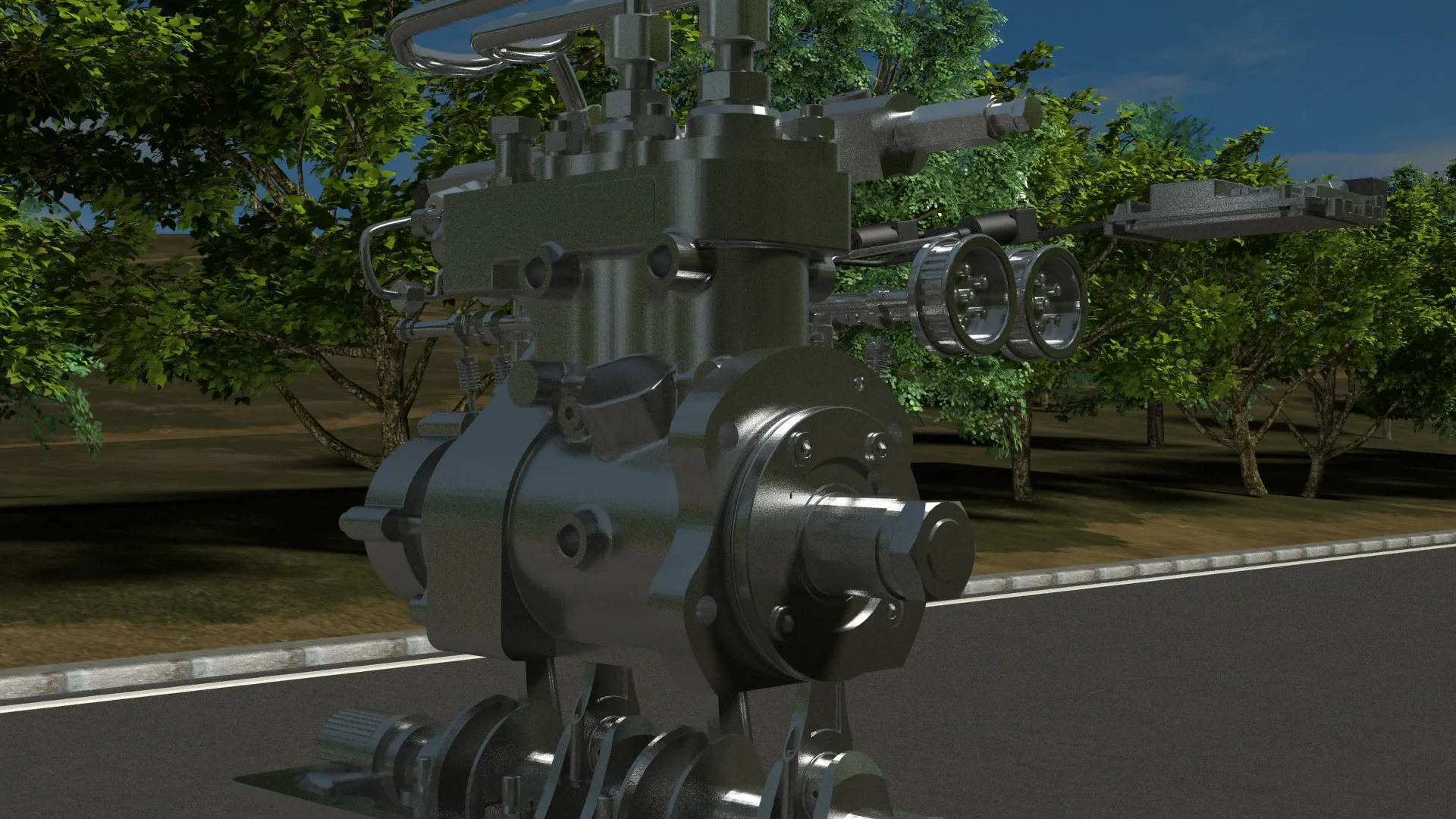 Engine 3D Model .c4d .max .obj .3ds .fbx .stl .blend 