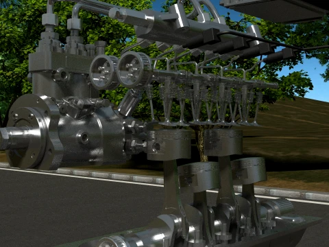 Engine 3D Model