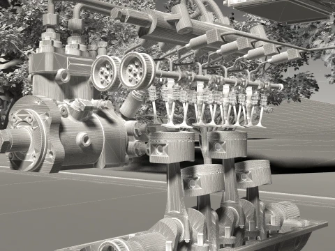Engine 3D Model
