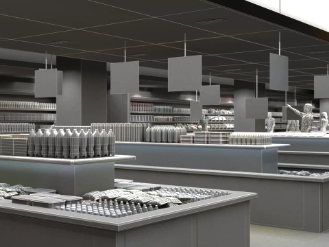 Supermarket 3D Model
