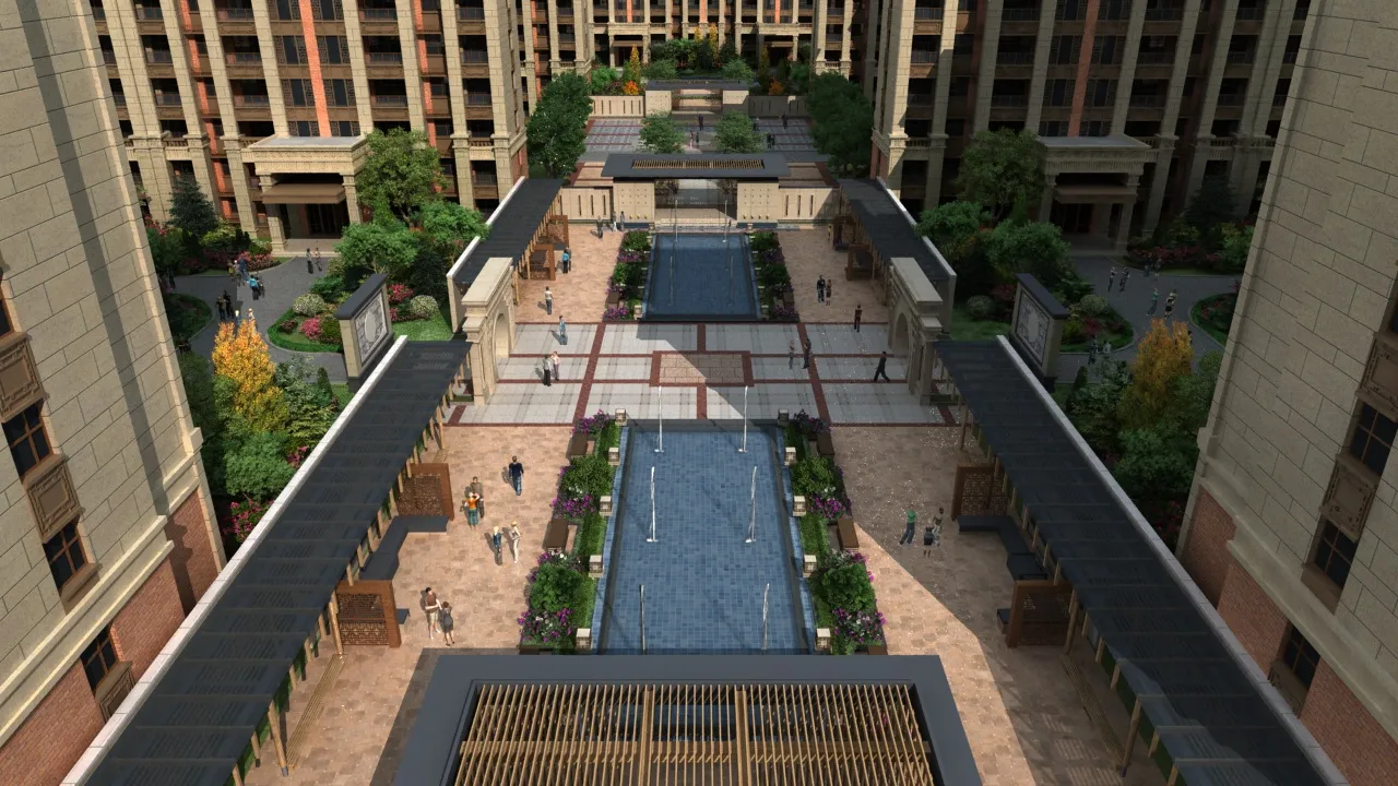 Urban architecture 3D Model .c4d .max .obj .3ds .fbx .stl .blend 