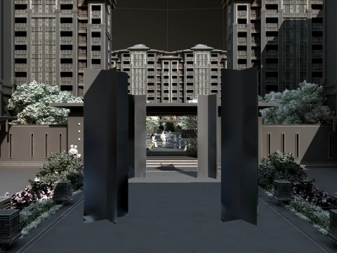 Urban architecture 3D Model