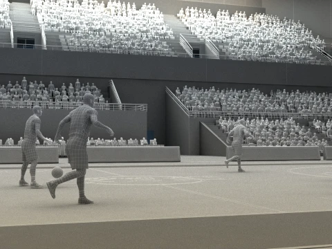Basketball game 3D Model