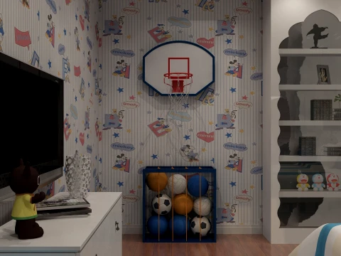 Childrens bedroom 3D Model