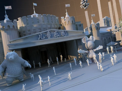 Urban architecture 3D Model