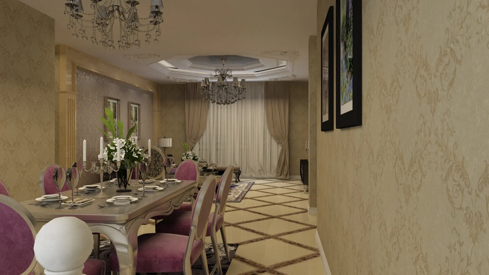 Indoor 3D Model .c4d .max .obj .3ds .fbx .stl .blend 