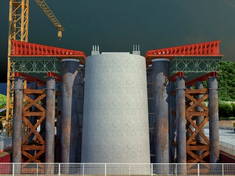 Build a bridge 3D Model