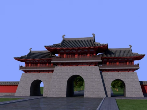 Gate tower 3D Model
