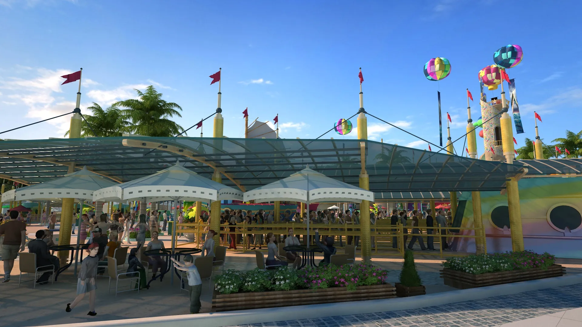 Ocean Park 3D Model .c4d .max .obj .3ds .fbx .stl .blend 