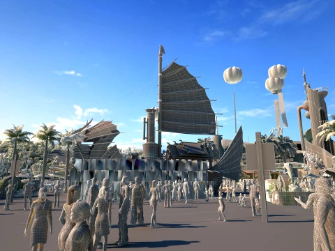 Ocean Park 3D Model