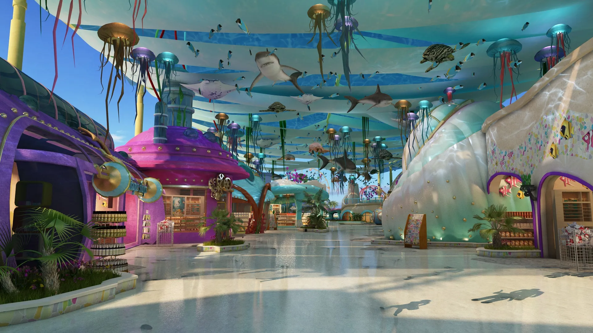 Ocean Park 3D Model .c4d .max .obj .3ds .fbx .stl .blend 
