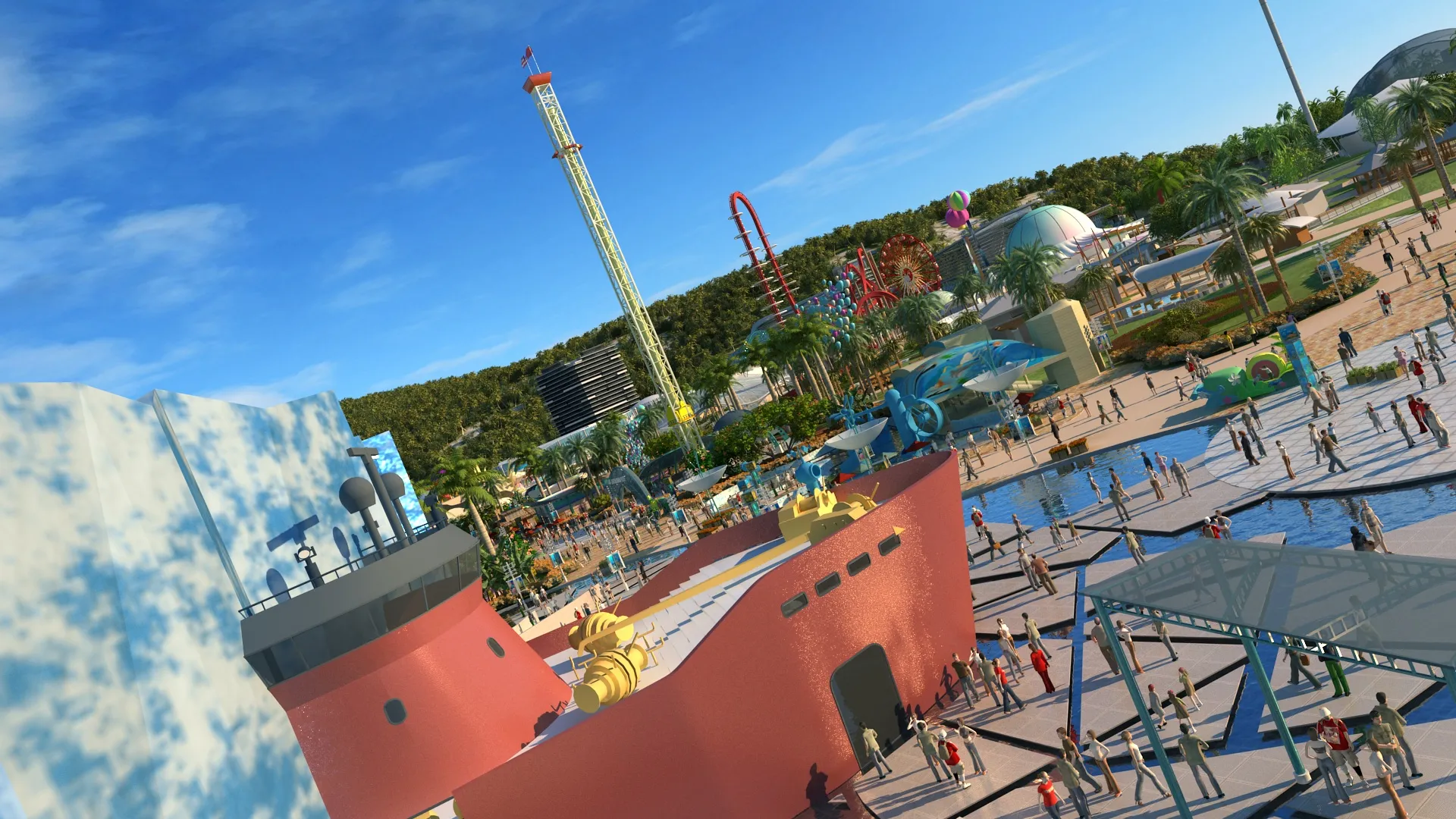 Ocean Park 3D Model .c4d .max .obj .3ds .fbx .stl .blend 